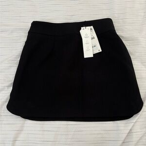 Zara Black Skater Mini Skirt NWT